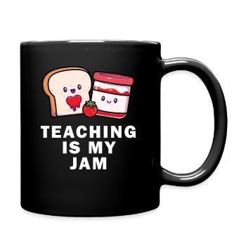 Teaching Is My Jam School Teacher Appreciation - Full Colour Mug - black - Right