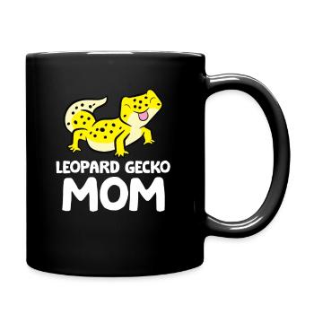 Léopard Gecko Mama Lézard Reptile Mère - Mug uni - noir - Droite