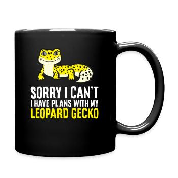 Ich kann leider nicht, ich habe Pläne mit meinen - Tasse einfarbig - Schwarz - Rechts