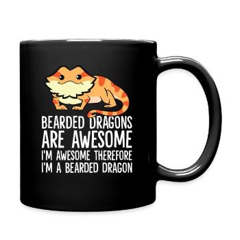 Bartagamen sind fantastisch Ich bin fantastisch - Tasse einfarbig - Schwarz - Rechts