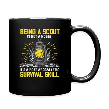 Cadeau de sorts de compétence de survie scout - Mug uni - noir - Droite