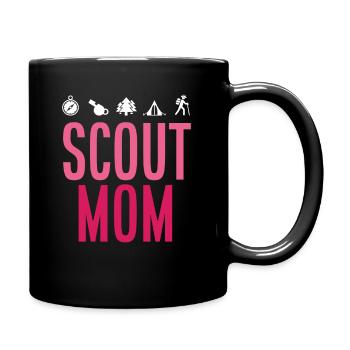 Maman Scoute - Mug uni - noir - Droite