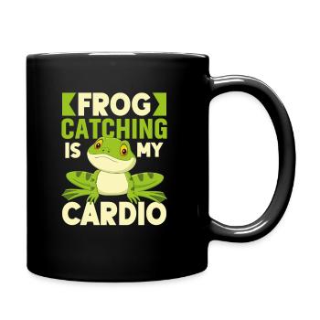 La capture de grenouilles est mon cardio - Mug uni - noir - Droite