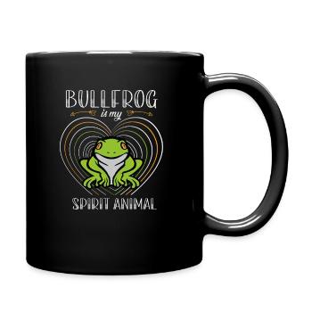 Bullfrog Is My Spirit Animal, Froschliebhaber - Tasse einfarbig - Schwarz - Rechts