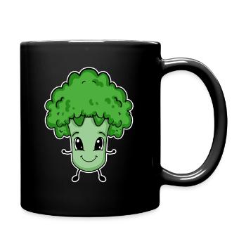 Broccoli for children - Full Colour Mug - black - Right