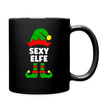 Sexy Elf Weihnachtsoutfit Familie Partnerlook - Tasse einfarbig - Schwarz - Rechts