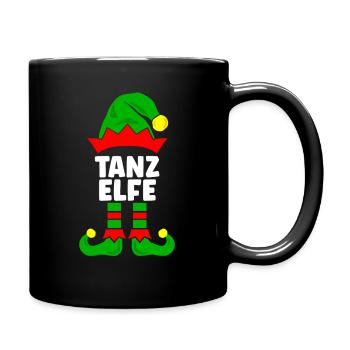Tanz Elfe Weihnachtsoutfit Familie Partnerlook - Tasse einfarbig - Schwarz - Rechts