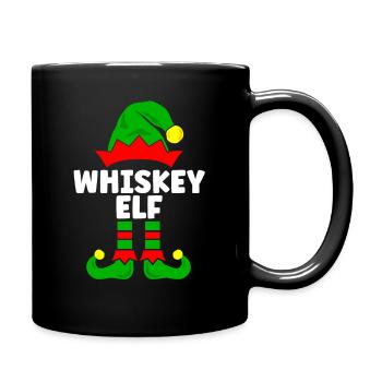 Whiskey Elf Christmas Outfit Family Partner Look - Full Colour Mug - black - Right
