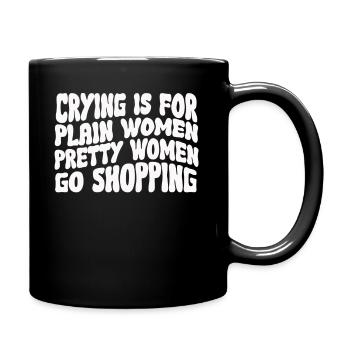 Jolies femmes vont faire du shopping Forte Maman Maman Maman - Mug uni - noir - Droite