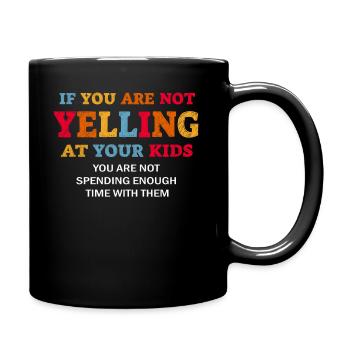 Papa Maman Criant De L’Anniversaire Enfants Correspondance - Mug uni - noir - Droite