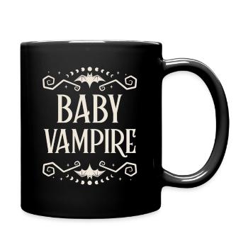 BABY VAMPIR T-shirt Design - Tasse einfarbig - Schwarz - Rechts