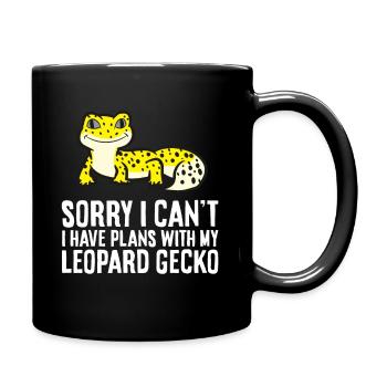Ich kann leider nicht, ich habe Pläne mit meinen - Tasse einfarbig - Schwarz - Rechts