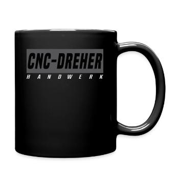 CNC Dreher T-Shirt - Tasse einfarbig - Schwarz - Rechts