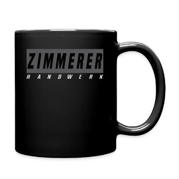 Zimmerer T-Shirt - Tasse einfarbig - Schwarz - Rechts