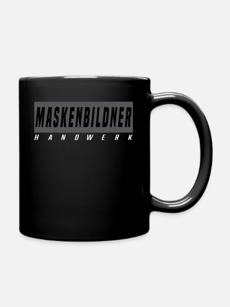 Maskenbildner T-Shirt - Tasse einfarbig - Schwarz