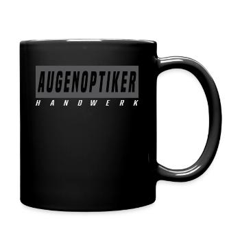 Augenoptiker T-Shirt - Tasse einfarbig - Schwarz - Rechts