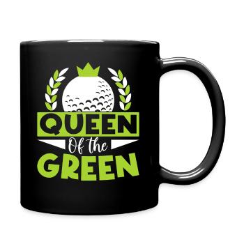 Queen of Green - Golf - Full Colour Mug - black - Right