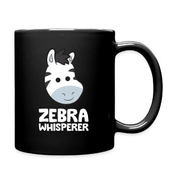 Zebra Whisperer Animal Cute Zebra - Full Colour Mug - black - Right