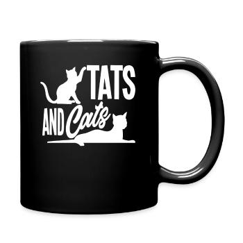 Tatouages Chats Animaux Tatoués - Mug uni - noir - Droite