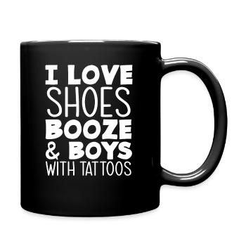 Tattoo Shuhe Dear Woman Girl - Full Colour Mug - black - Right