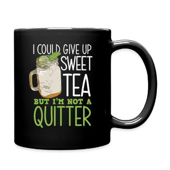 Buveur de thé Sweet Tea Saying - Mug uni - noir - Droite