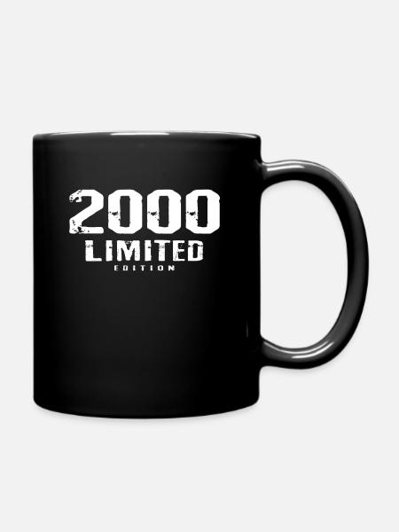 22. Geburtstag Limited Edition 2000 22 Jahre - Tasse einfarbig - Schwarz