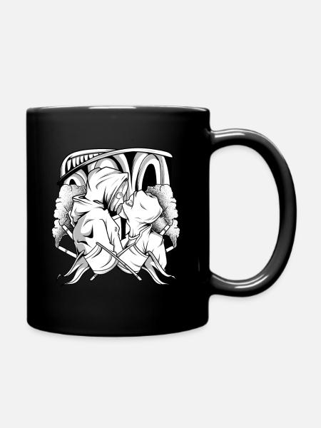 Love/Football/Crew - Tasse einfarbig - Schwarz