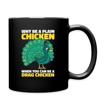 Peacock Positivity Drag Peacock Fan - Mug uni - noir - Droite
