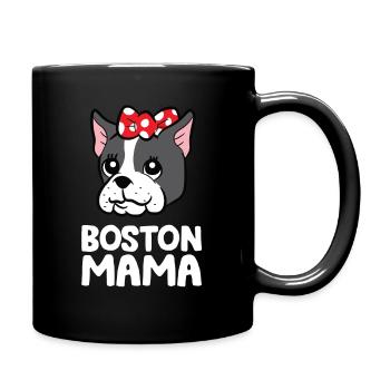 Boston Terrier Mama Boston Terrier Chien Drôle - Mug uni - noir - Droite