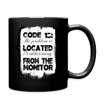 encrypt equestrian hacking computer codes fun - Tasse einfarbig - Schwarz - Rechts