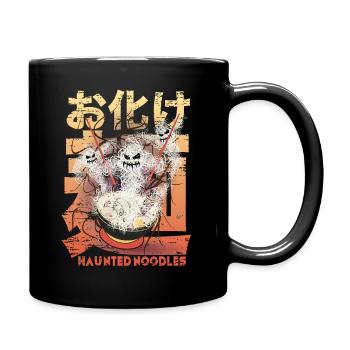 Bol de Ramen vintage aux nouilles hantées, Horreur - Mug uni - noir - Droite