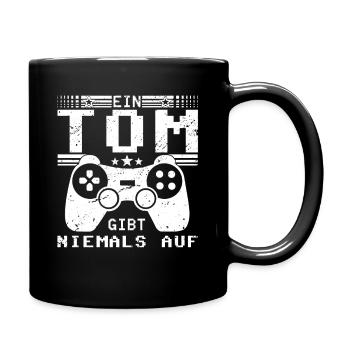 Tom Geschenkidee Geschenk Geburtstag - Tasse einfarbig - Schwarz - Rechts