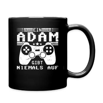 Adam Gaming Konsole PC Gamer Geschenk - Tasse einfarbig - Schwarz - Rechts