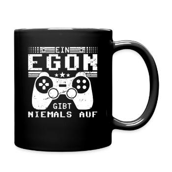 Egon Gaming Konsole PC Gamer Geschenk - Tasse einfarbig - Schwarz - Rechts