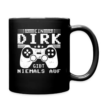 Dirk Gaming Konsole PC Gamer Geschenk - Tasse einfarbig - Schwarz - Rechts