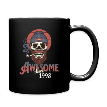 Awesome Since 1993 Vintage Birthday Retro - Tasse einfarbig - Schwarz - Rechts