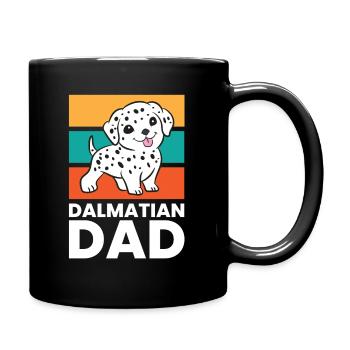 Dalmatian Dog Papa Dalmatian Dad - Full Colour Mug - black - Right