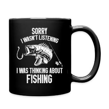 Didn't Listen Fishing Fishing Fishing Angler Fishermen - Full Colour Mug - black - Right