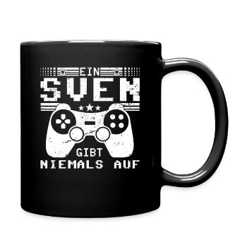 Sven Gaming Konsole PC Gamer Geschenk - Tasse einfarbig - Schwarz - Rechts
