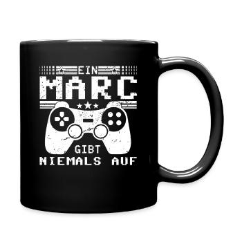 Marc Gaming Konsole PC Gamer Geschenk - Tasse einfarbig - Schwarz - Rechts