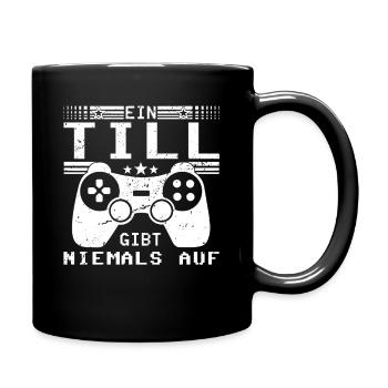 Till Gaming Konsole PC Gamer Geschenk - Tasse einfarbig - Schwarz - Rechts