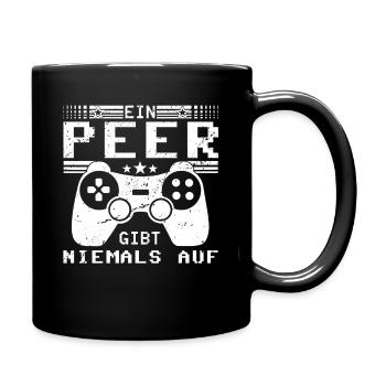 Peer Gaming Konsole PC Gamer Geschenk - Tasse einfarbig - Schwarz - Rechts