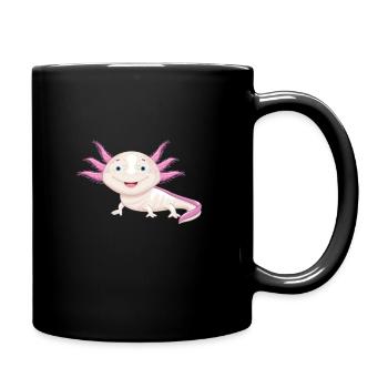 Cute Axolotl - Not only for Mexicans Adorable Cute - Full Colour Mug - black - Right