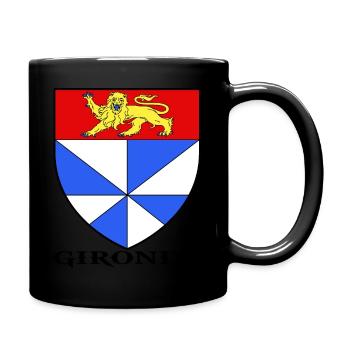 gironde blason - Mug uni - noir - Droite