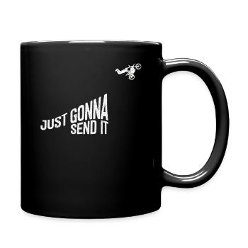Just Gonna Send It American Flag Motocross - Tasse einfarbig - Schwarz - Rechts