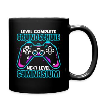 Level Complete Einschulung Gymnasium 5. Klasse Gam - Tasse einfarbig - Schwarz - Rechts