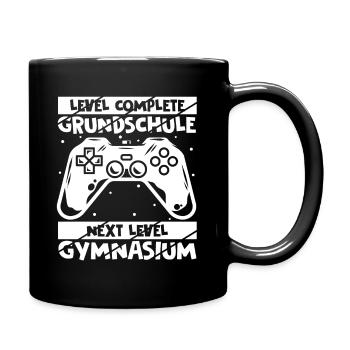 Level Complete Einschulung Gymnasium 5. Klasse Gam - Tasse einfarbig - Schwarz - Rechts