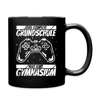 Level Complete Einschulung Gymnasium 5. Klasse Gam - Tasse einfarbig - Schwarz - Rechts