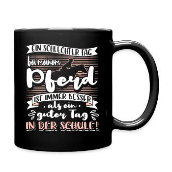 Équitation Drôles Cavaliers Dictons Cavalier - Mug uni - noir - Droite