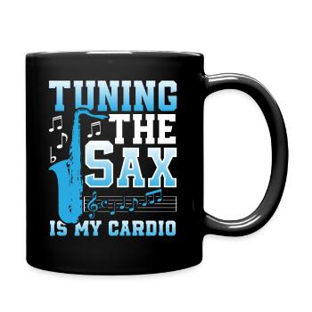 Saxophone Saxophoniste - Mug uni - noir - Droite